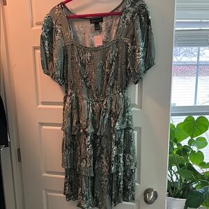 Floral Green Dress